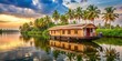 © Udomner - Houseboat floating on serene backwaters of Alappuzha, Kerala , houseboat, Alappuzha, backwaters, Kerala, India, tourism