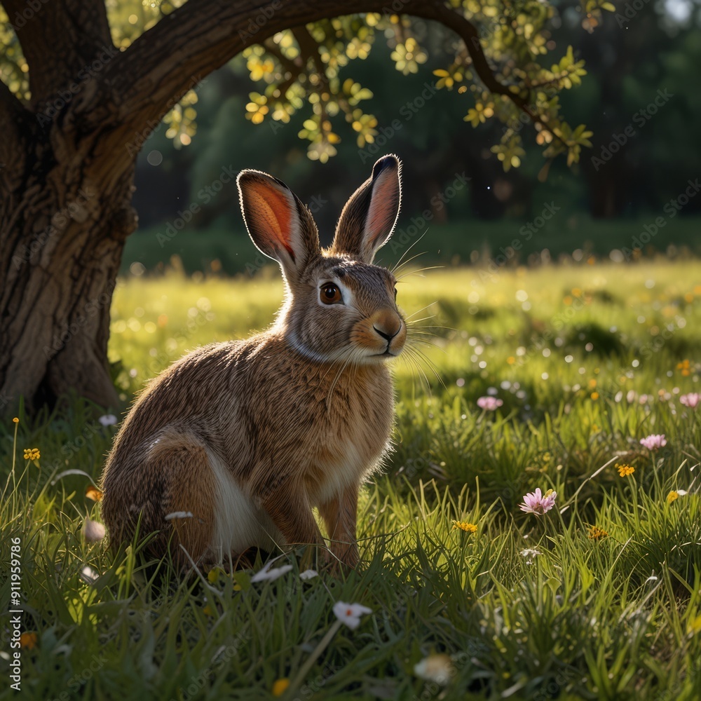 rabbit in the grass