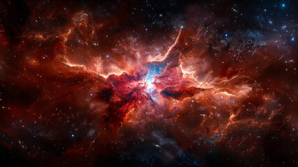 Wall Mural - a cosmic galaxy scene with vibrant stars and nebulae,generative ai