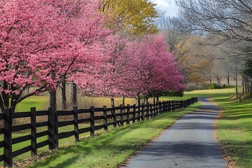 Sticker - trees in spring