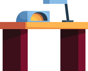 Poster - Uv lamp is placed on a manicure table, ready for drying gel nail polish