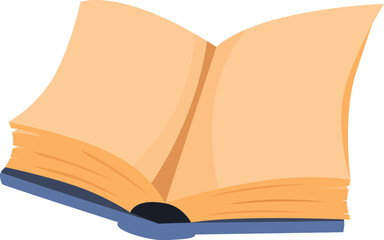 Poster - Open book lying with blank pages for your text or design