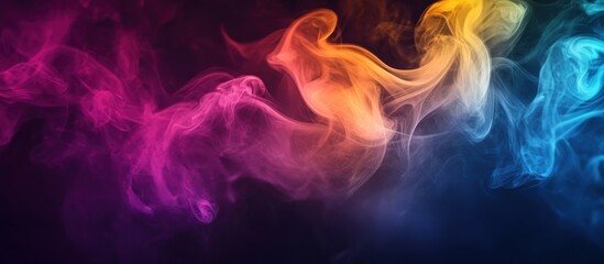 Wall Mural - Abstract Smoke Art with Vibrant Colors