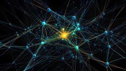 A computer generated image of a network of lines