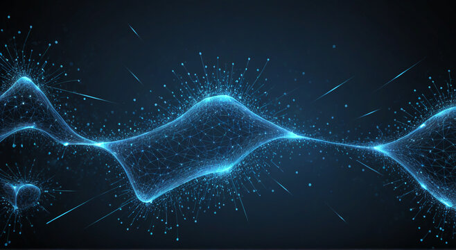 abstract blue background with stars