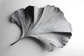 Canvas Print - leaf on black