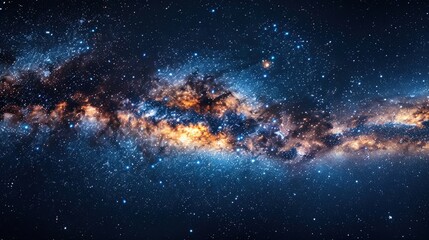 Wall Mural - milky way galaxy in the night sky