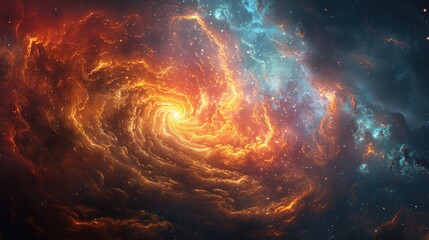 Wall Mural - cosmic nebula swirl