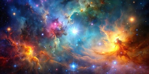 endless space background with colorful nebulae and stars, space, universe, galaxy, astronomy, celest
