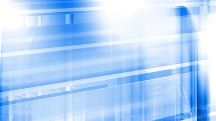 Wall Mural - abstract animation background with blue color refraction effect with glass, hd seamless looped video