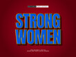 © EkaRangga - strong women editable text effect in simple and modern text style