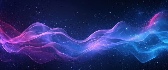 Wall Mural - Abstract Wavy Galaxy