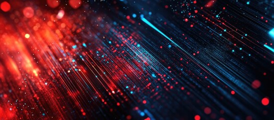 Aufkleber - Abstract digital technology background with corporate themes and particle effects for presentations and broadcasts