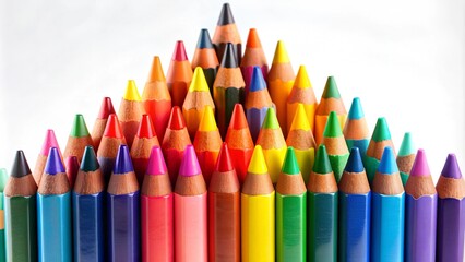 a colorful journey begins: back to school with vibrant crayons ai generated