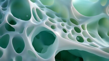 Wall Mural - Detailed ultrasound image of a cellular layers and growth patterns.