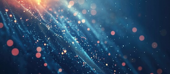 Poster - Abstract Digital Technology Background for Corporate Business Presentations with Particle Effects