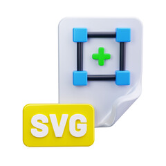 Wall Mural - svg file format 3d render icons