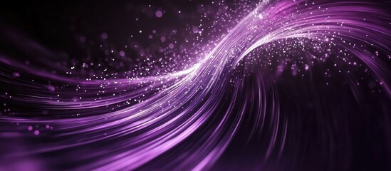 Poster - Contemporary Abstract Purple Graphic Background for Technology