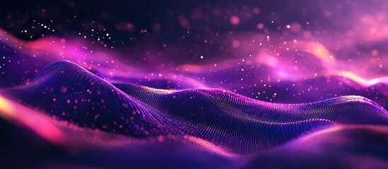 Poster - Contemporary Abstract Purple Graphic Background for Technology