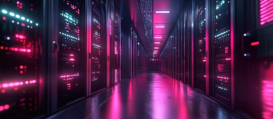 Poster - Cutting Edge Server Room Exploration A Journey with AI Control in 3D Animation