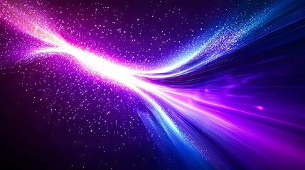 Wall Mural - A purple and blue abstract background with a starry sky