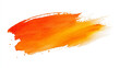 © benjawan - orange paint brush strokes watercolor isolated