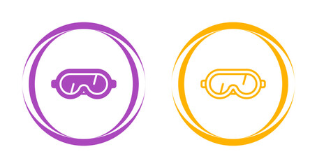 Canvas Print - Safety Goggles Vector Icon