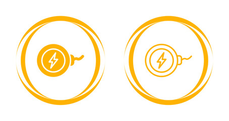 Sticker - Wireless Charger Vector Icon