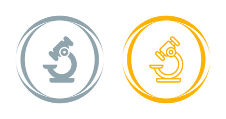 Sticker - Microscope Vector Icon