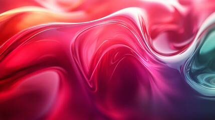 Fluid Glass Abstract Colorful Gradient