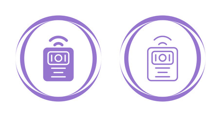 Sticker -  Wireless Intercom Vector Icon