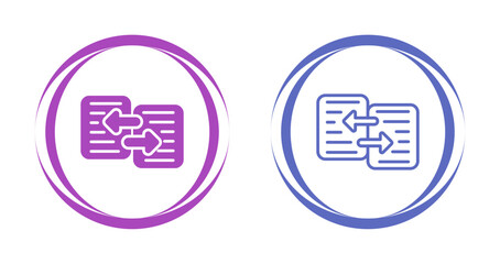 Sticker - Data Transfer Vector Icon