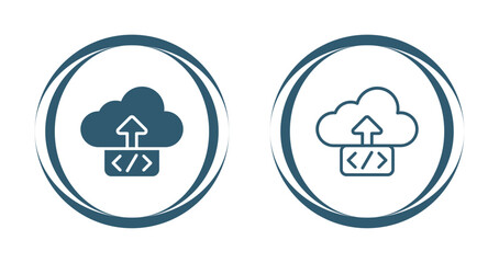 Canvas Print - Cloud Deployment Vector Icon