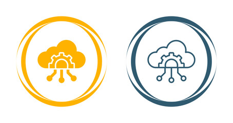 Canvas Print - Cloud Governance Vector Icon