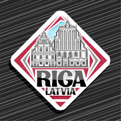 Wall Mural - Vector logo for Riga