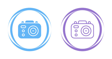 Canvas Print - Camera Vector Icon