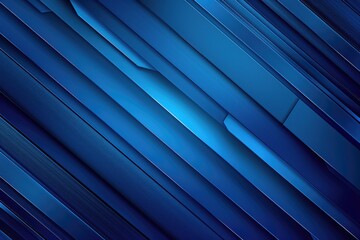 Canvas Print - A stylized blue background featuring intricate lines and patterns