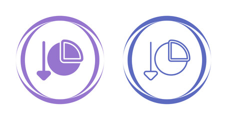 Poster - Chart Decreasing Vector Icon