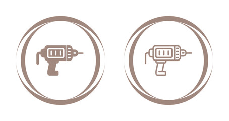 Sticker - Electric Drill Vector Icon