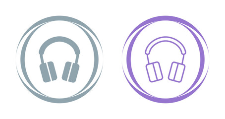 Sticker - Headset Vector Icon