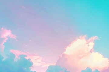 Poster - Aircraft soaring above fluffy white clouds