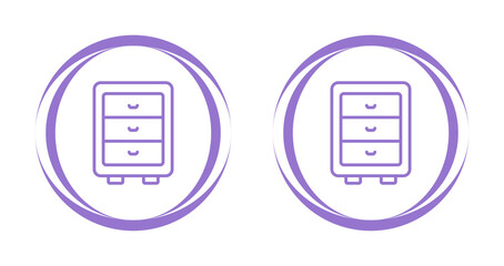 Sticker - Cabinet Vector Icon