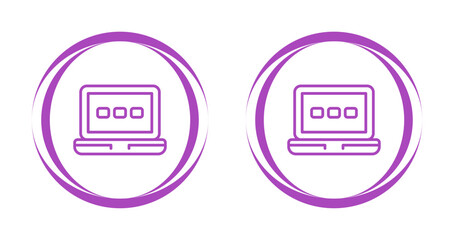 Sticker - Laptop Vector Icon