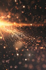 Poster - A simple yet striking image of bright sunlight shining on a black background, perfect for use in designs where contrast is key