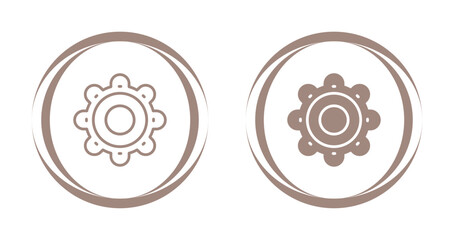 Canvas Print - Settings Vector Icon