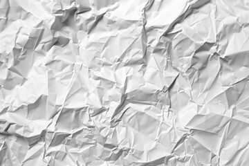 Poster - A close-up shot of a sheet of crumpled paper with folds and creases