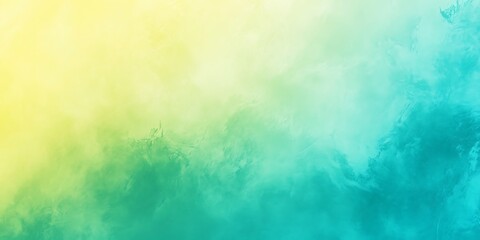   Teal Green and Light Sun Yellow Hues Gradient Background
