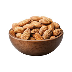 Wall Mural - Salted almond in a wooden bowl 