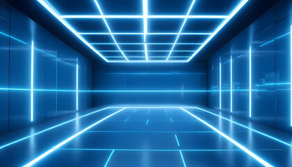 blue tinted lighting glowing futuristic minimalist background 5