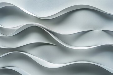 Aufkleber - A close-up shot of a wall made entirely of stacked white paper sheets